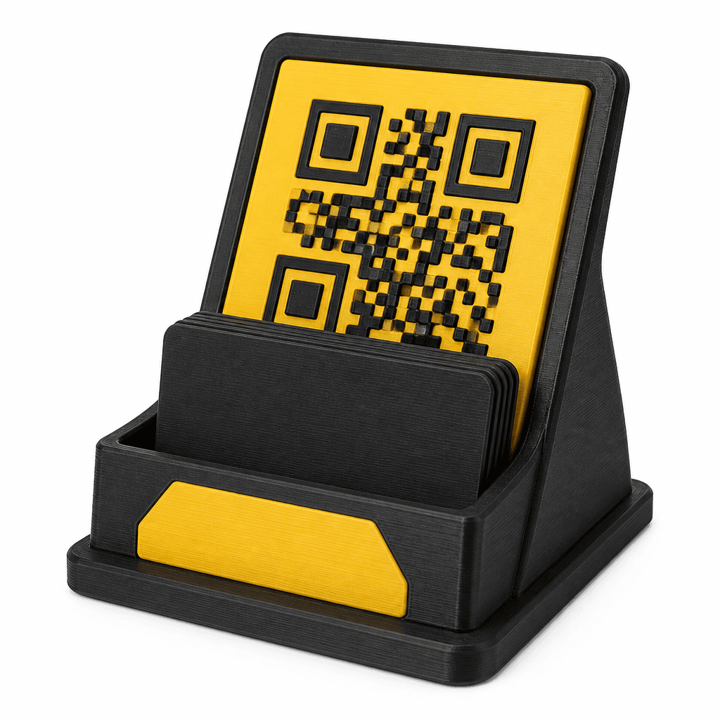 Stojak na wizytówki QR